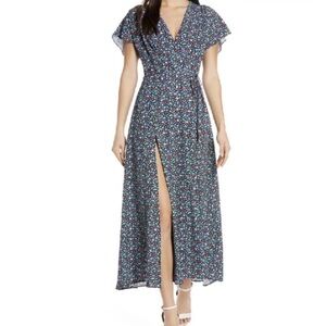 French Connection Blue Floral Maxi Dress